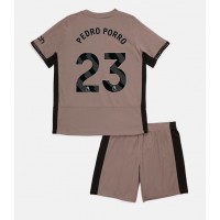 Otroški Nogometni dresi Tottenham Hotspur Pedro Porro #23 Tretji 2023-24 Kratek Rokav (+ Kratke hlače)